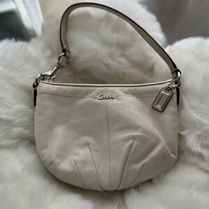 Coach Cream Leather Small Shoulder Bag